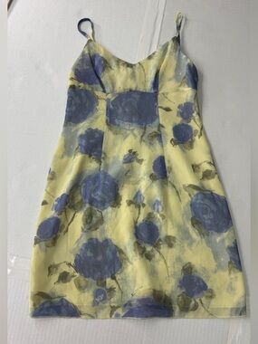 Yellow floral sundress summer floral water color dress events Australia